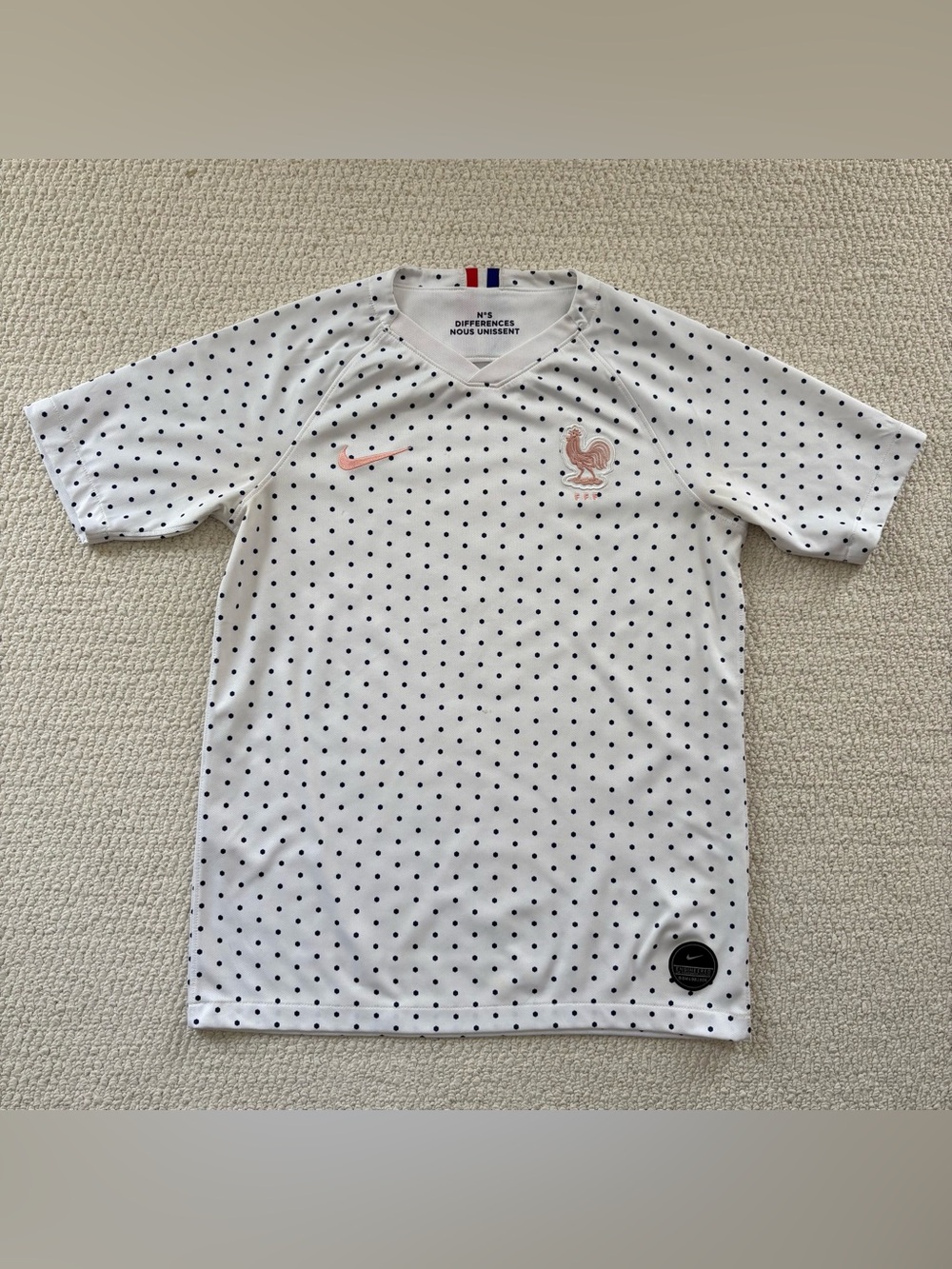 Nike Men’s France Football Jersey with Pink Accents